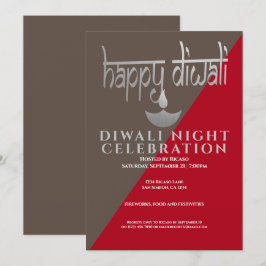 Convite Comemoração Noturna Diwali Da Luz