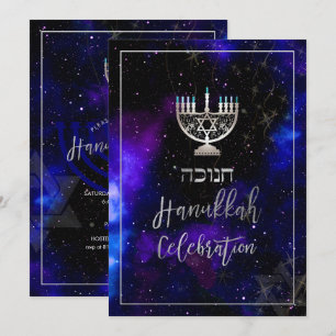 Convite Comemoração PixDezines Hanukkah, Fonte de Script D