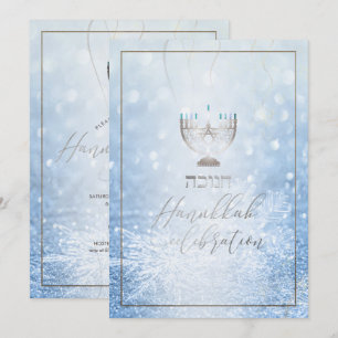 Convite Comemoração PixDezines Hanukkah, Fonte de Script D