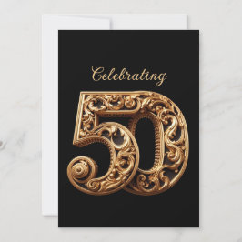 CONVITE COMEMORANDO 50 ANIVERSÁRIO DE CASAMENTO DOURADO EL