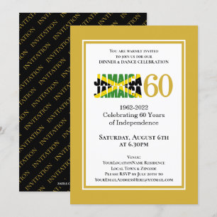 Convite Comemorando o 60º aniversário da independência da 