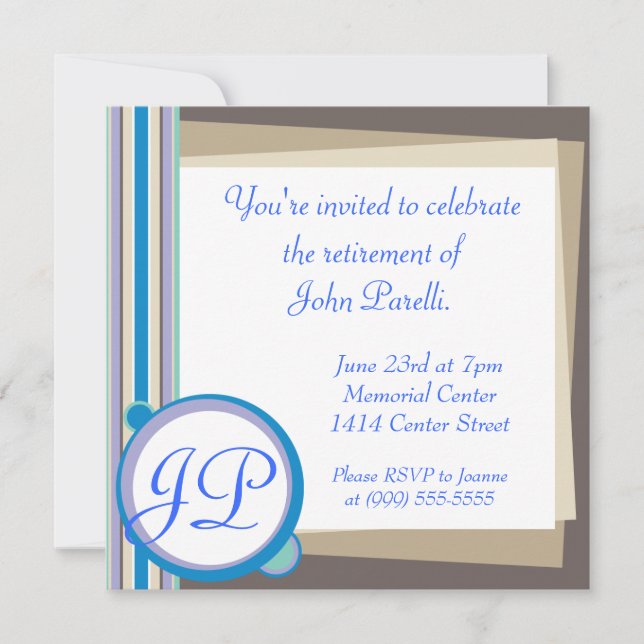 Convite Comemore uma aposentadoria (Frente)