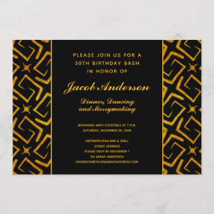 Convite Comensal elegante e dança do partido de