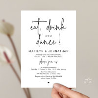 Comer, Beber e Dançar, Recepção de Casamento Moder