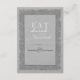 Convite Comer Beber e ser Casado