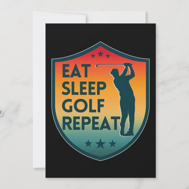 CONVITE COMER DORMIR GOLF REPETIR (Frente)