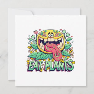 Convite Comer Plantas