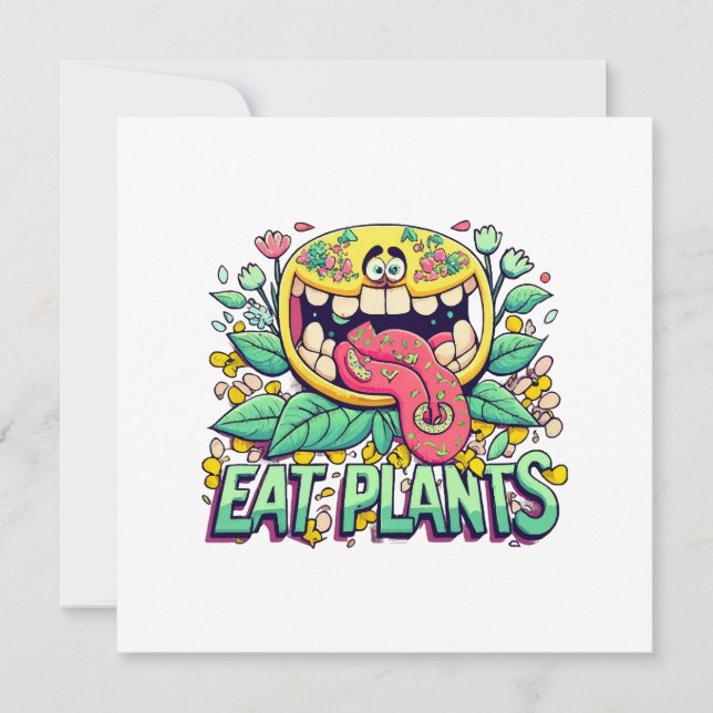 Convite Comer Plantas (Frente)