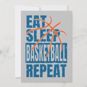 CONVITE COMER REPETIÇÃO DE BASQUETEBOL DE SONO