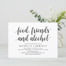 Convite Comida, amigos e álcool, Chá de panela moderno