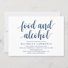 Convite Comida e Álcool, Celebração Moderna do Chá de pane