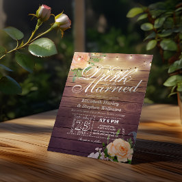 Convite Comida Elegante E Bebida Para Casamento