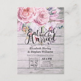 Convite Comida Elegante E Bebida Para Casamento