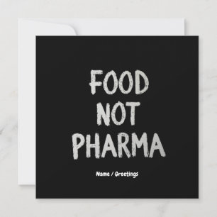 Convite Comida Não Farma Nutrição Orgânica Natural Saudáve