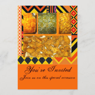 Convite Comida Sul da Alma,Galinha,Verdes,mac&chesse,c...