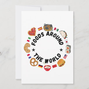 Convite Comidas em todo o mundo