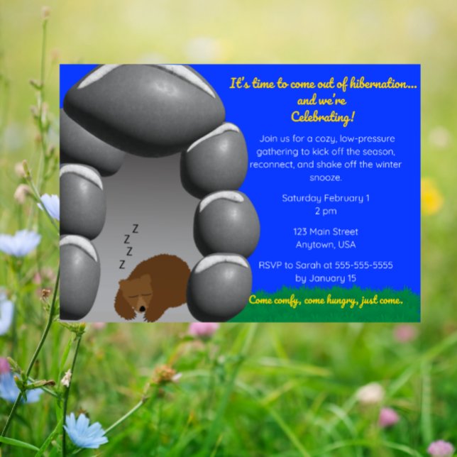 Convite Coming Out of Hibernation-Cozy Winter to Spring  (Criador carregado)