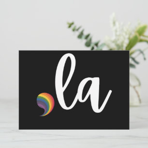 Convite Comma La Kamala Harris Pride Rainbow LGBQ Gay