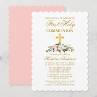 Communet Watercolor Magnolia Floral Dourada Cross
