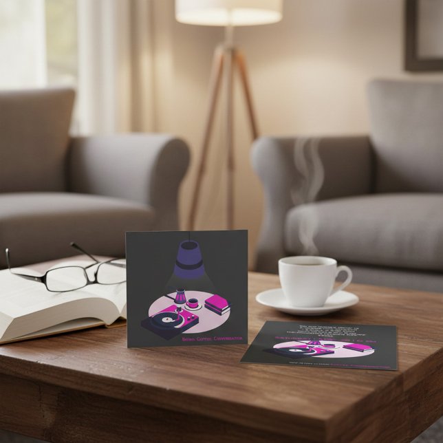 Convite Community Reading Club Invitation (Criador carregado)