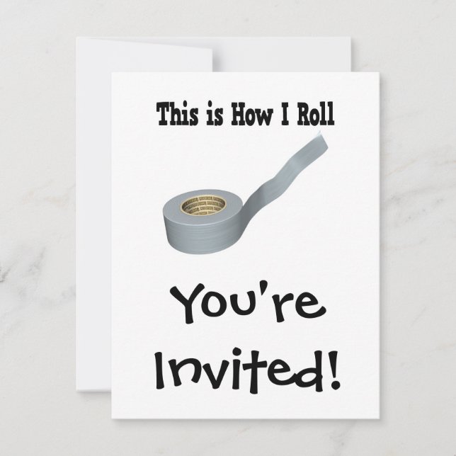 Convite Como eu faço a fita do duto (Frente)