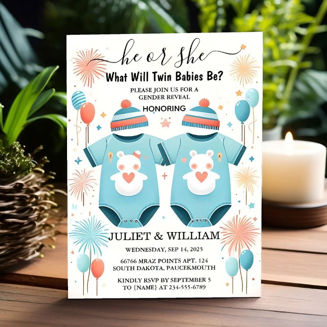 Convite Como Jogos Oh Baby Joint Dois Dois Sexos Revelação (Criador carregado)