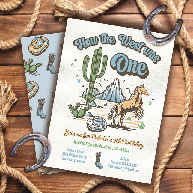 Convite Como o Ocidente era um menino de aniversário (Criador carregado)