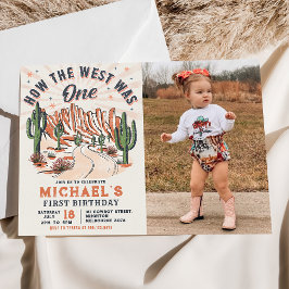 Convite Como O Ocidente Foi Uma Foto De Aniversário Do Cow