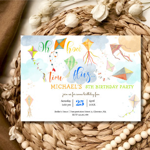 Convite Como o tempo voa o aniversário de pipa de água