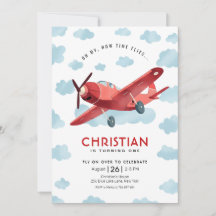 Como voa o avião vermelho no Aniversário