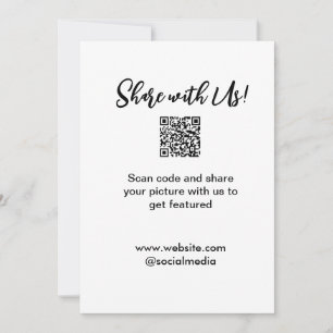 Convite Compartilhe a imagem digitalizar código QR adicion