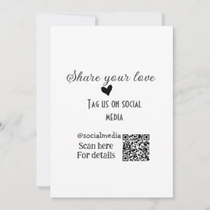 Convite Compartilhe o código QR da verificação de amor e a