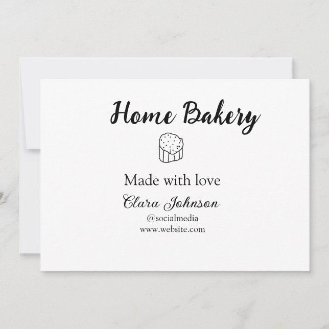 Convite Compartimento caseiro adicione seu nome de texto p (Frente)