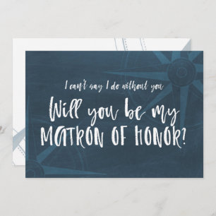 Convite Compass Náutico Você será Minha Matriz de Honra