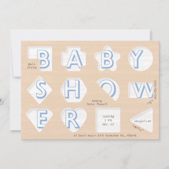 Convite Competências em Forma de Bebês (Frente)