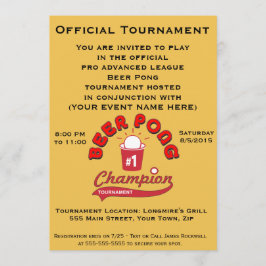 Convite Competiam de Pong da cerveja (partido)