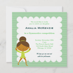 Convite Competição de ginástica