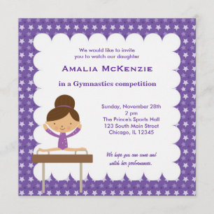 Convite Competição de ginástica
