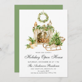 Convite Composição boêmica NATAL HOLIDAY CASA ABERTA