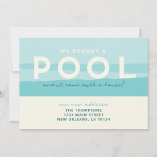 Convite Compramos uma Piscina de lançamento