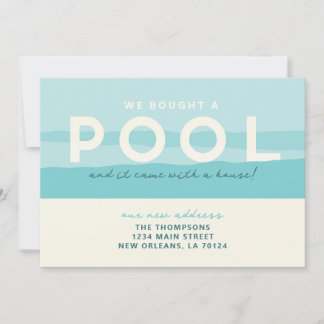 Convite Compramos uma Piscina de lançamento