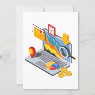 Convite Computação de laptop