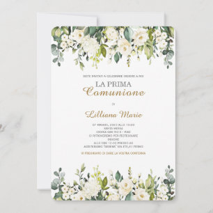 Convite Comunhão Menina Convite