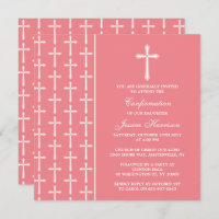 Comunhão ou Confirmação Santa Cruz Rosa E Branca