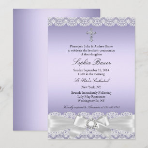 Convite Comunhão Santa Cruz de Arco Roubado Roxo