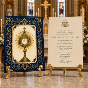 Convite Comunhão Tradicional com Hóstia Consagrada na Cust