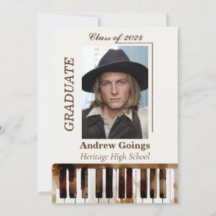 Convite Comunicado de Formatura para Alunos de Música
