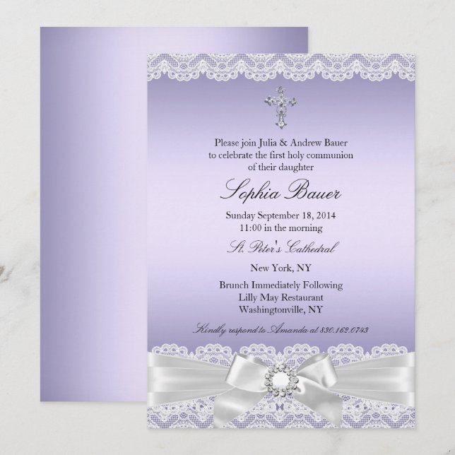 Convite Comunidade Sagrada da Cruz Bonito Roxo (Frente/Verso)