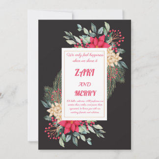 Convite concepção de carte d'convida de mariage noir