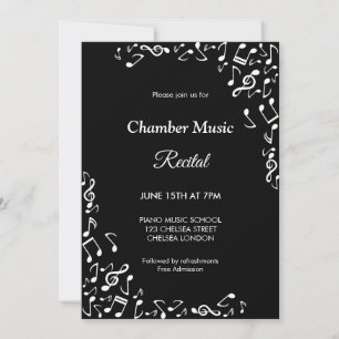 Convite Concerto de Recital de Câmara Música Clássica